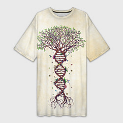 Женская длинная футболка Дерево жизни