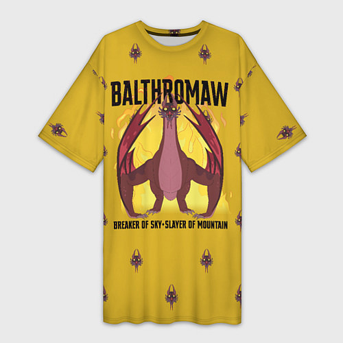 Женская длинная футболка Balthromaw / 3D-принт – фото 1