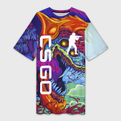 Женская длинная футболка CS GO HYPERBEAST