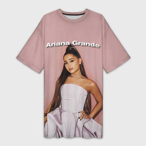 Женская длинная футболка Ariana Grande Ариана Гранде / 3D-принт – фото 1