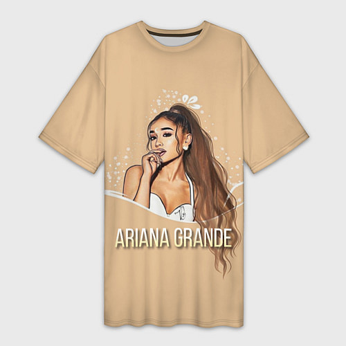 Женская длинная футболка Ariana Grande Ариана Гранде / 3D-принт – фото 1