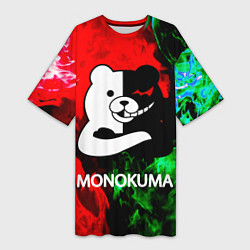 Женская длинная футболка MONOKUMA