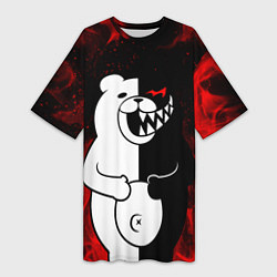 Женская длинная футболка MONOKUMA