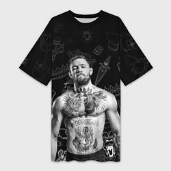 Футболка женская длинная CONOR McGREGOR, цвет: 3D-принт