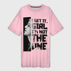 Женская длинная футболка I Get It, Girl