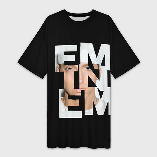 Женская длинная футболка Eminem / 3D-принт – фото 1