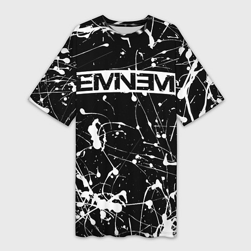 Женская длинная футболка Eminem / 3D-принт – фото 1