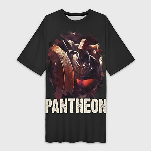 Женская длинная футболка Pantheon / 3D-принт – фото 1