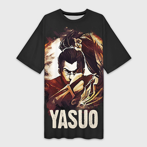 Женская длинная футболка Yasuo / 3D-принт – фото 1