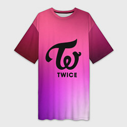 Женская длинная футболка TWICE