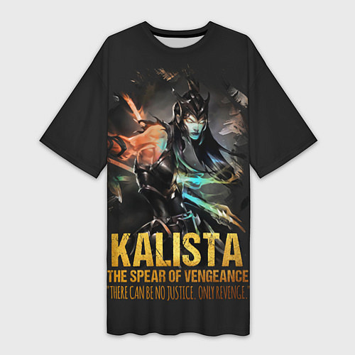 Женская длинная футболка Kalista / 3D-принт – фото 1