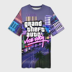 Женская длинная футболка Grand Theft Auto Vice City