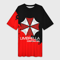 Футболка женская длинная UMBRELLA CORP, цвет: 3D-принт