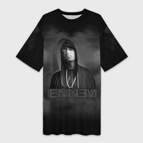 Женская длинная футболка EMINEM / 3D-принт – фото 1