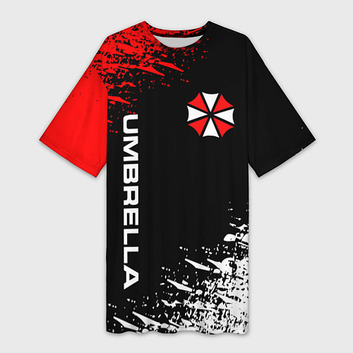 Женская длинная футболка UMBRELLA CORPORATION / 3D-принт – фото 1