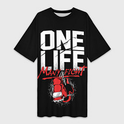 Женская длинная футболка One Life Many Fight