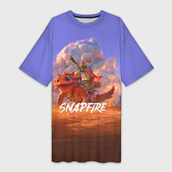 Женская длинная футболка Snapfire