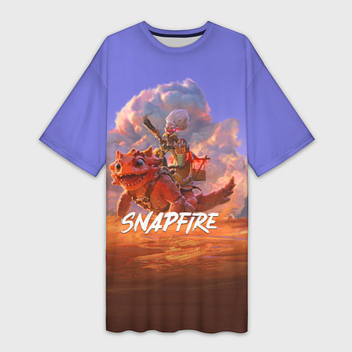 Женская длинная футболка Snapfire / 3D-принт – фото 1