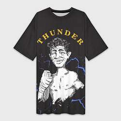 Женская длинная футболка Thunder