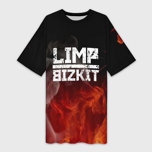 Женская длинная футболка LIMP BIZKIT / 3D-принт – фото 1