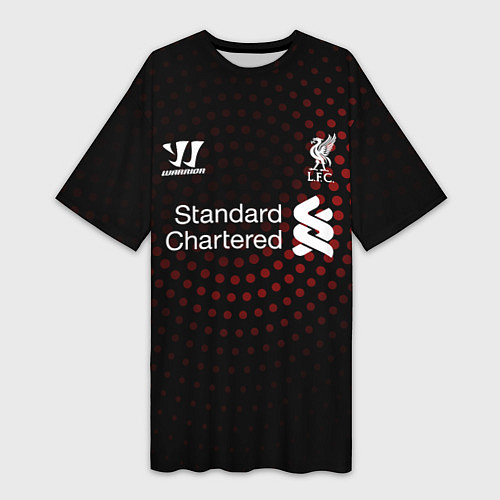Женская длинная футболка Liverpool / 3D-принт – фото 1