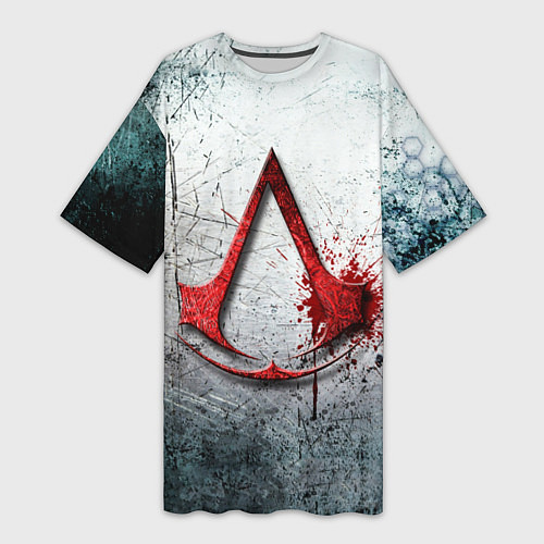 Женская длинная футболка Assassins Creed / 3D-принт – фото 1