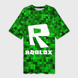 Женская длинная футболка Roblox