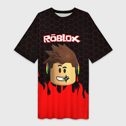 Женская длинная футболка ROBLOX