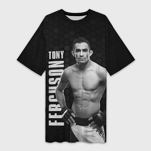 Женская длинная футболка EL CUCUY Tony Ferguson / 3D-принт – фото 1