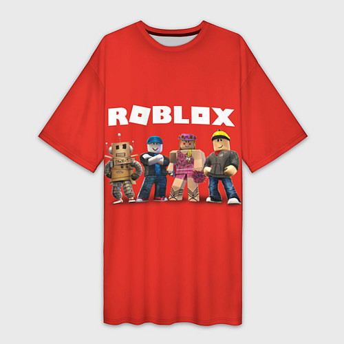 Женская длинная футболка ROBLOX / 3D-принт – фото 1