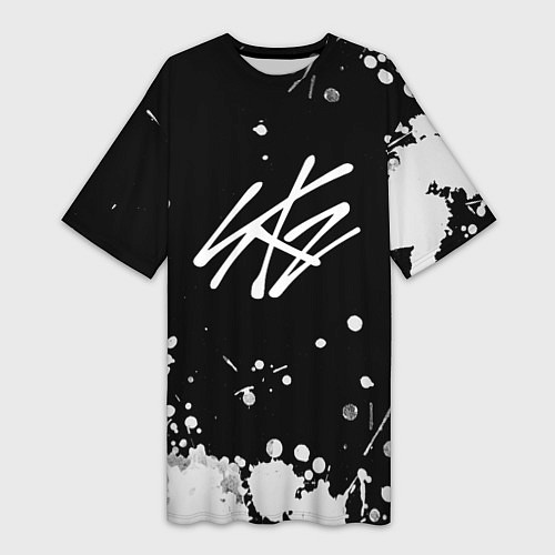 Женская длинная футболка Stray Kids / 3D-принт – фото 1