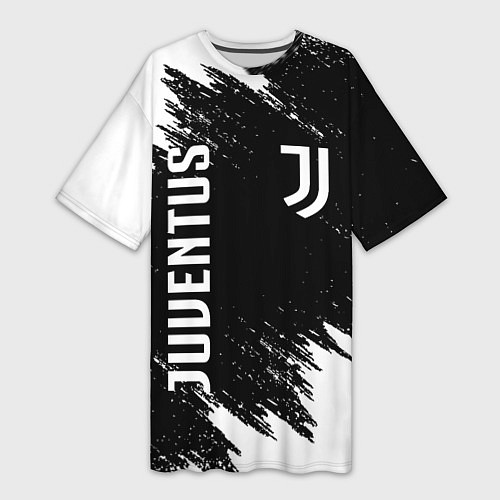 Женская длинная футболка JUVENTUS / 3D-принт – фото 1