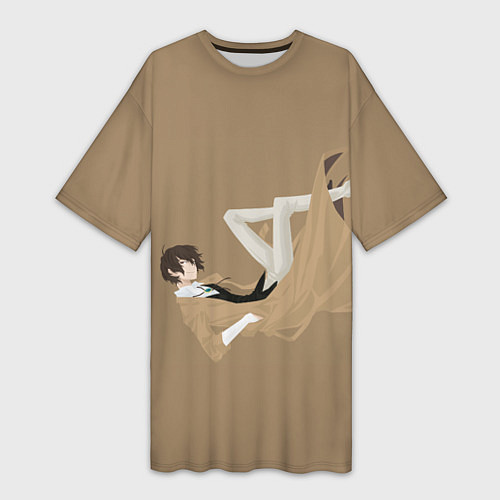Женская длинная футболка Osamu Dazai / 3D-принт – фото 1