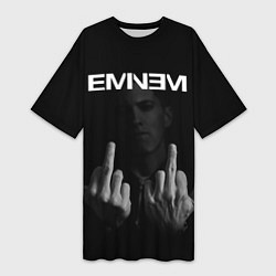 Футболка женская длинная EMINEM, цвет: 3D-принт