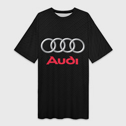 Женская длинная футболка AUDI