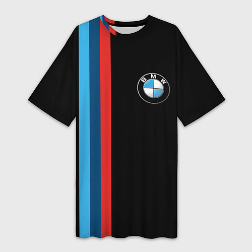 Женская длинная футболка BMW / 3D-принт – фото 1