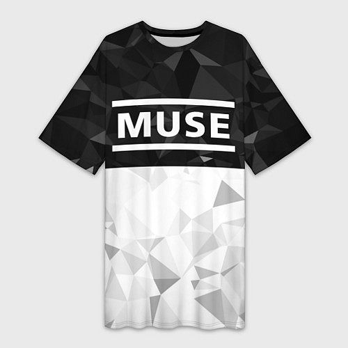 Женская длинная футболка Muse / 3D-принт – фото 1