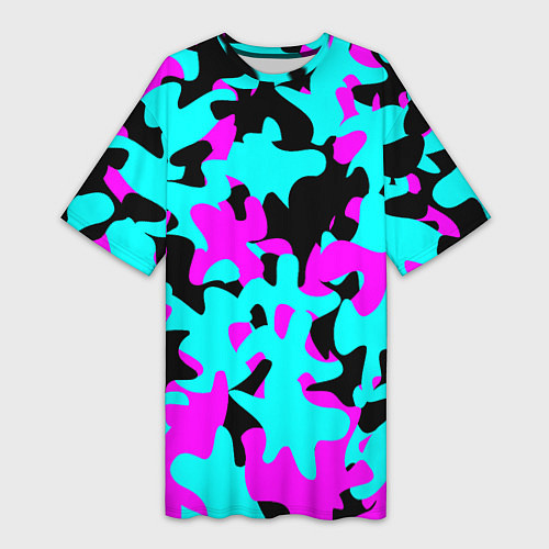 Женская длинная футболка Modern Camouflage / 3D-принт – фото 1