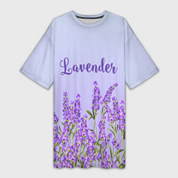 Женская длинная футболка Lavander