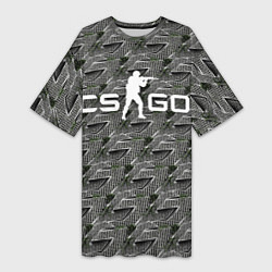 Женская длинная футболка CS GO