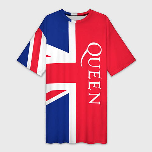 Женская длинная футболка Queen / 3D-принт – фото 1