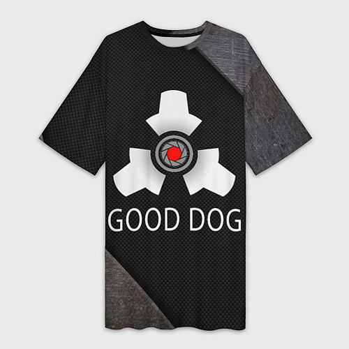 Женская длинная футболка HL good dog / 3D-принт – фото 1