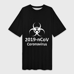 Женская длинная футболка NCoV-2019: Coronavirus