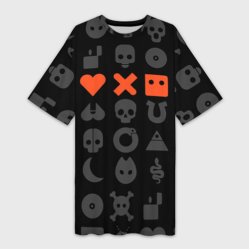 Женская длинная футболка LOVE DEATH ROBOTS LDR / 3D-принт – фото 1