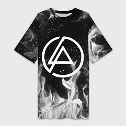 Футболка женская длинная LINKIN PARK, цвет: 3D-принт