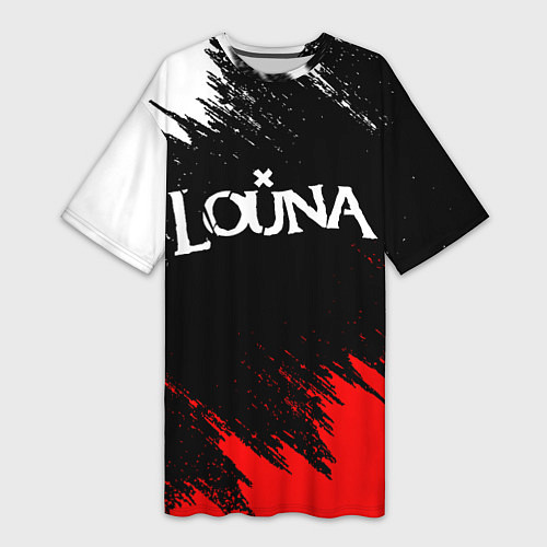 Женская длинная футболка Louna / 3D-принт – фото 1