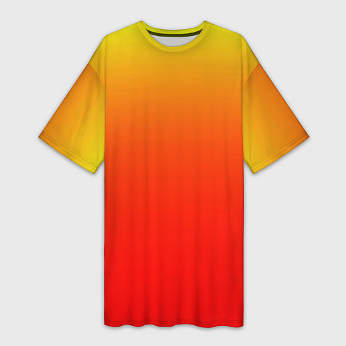 Женская длинная футболка Оранж / 3D-принт – фото 1