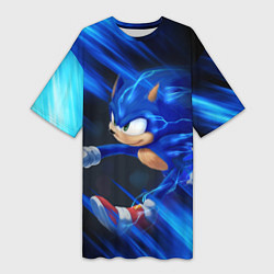 Женская длинная футболка SONIC