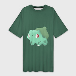 Женская длинная футболка Pokemon Bulbasaur