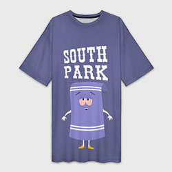 Футболка женская длинная South Park Полотенчико, цвет: 3D-принт